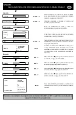 Предварительный просмотр 2 страницы Alcad 912-DMH Quick Programming Manual