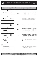 Preview for 2 page of Alcad 912-TO Quick Programming Manual