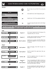 Preview for 3 page of Alcad 912-TO Quick Programming Manual