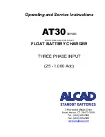 Alcad AT30 SERIES Operating And Service Instructions preview