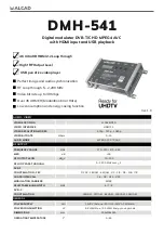 Preview for 1 page of Alcad DMH-541 Manual