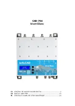 Alcad Mont Blanc CAD-704 Manual предпросмотр