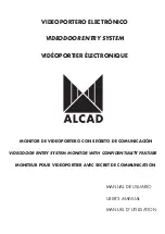 Preview for 1 page of Alcad VIDEODOOR ENTRY SYSTEM User Manual