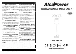 Предварительный просмотр 3 страницы AlcaPower JOYCE User Manual