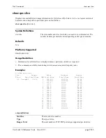 Preview for 1615 page of Alcatel-Lucent 060321-10, Rev. B Cli Reference Manual