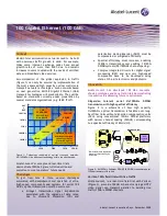 Предварительный просмотр 1 страницы Alcatel-Lucent 100 GbE Specification Sheet