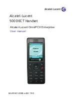 Alcatel-Lucent 500 DECT Handset OmniPCX Office User Manual preview