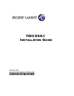 Предварительный просмотр 1 страницы Alcatel-Lucent 7450 ESS-1 Installation Manual