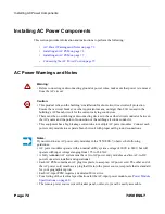 Preview for 72 page of Alcatel-Lucent 7450 ESS-7 Installation Manual