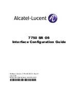 Preview for 1 page of Alcatel-Lucent 7750 SR OS Interface Configuration Manual