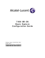 Предварительный просмотр 1 страницы Alcatel-Lucent 7950 XRS Series Configuration Manual