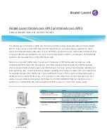 Alcatel-Lucent OmniAccess AP92 Brochure & Specs предпросмотр