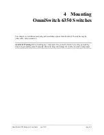 Предварительный просмотр 57 страницы Alcatel-Lucent OmniSwitch 6350 Hardware User'S Manual