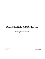 Preview for 1 page of Alcatel-Lucent OmniSwitch 6450 Getting Started Manual