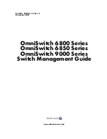 Alcatel-Lucent OmniSwitch 6850 Series Management Manual предпросмотр