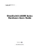 Preview for 1 page of Alcatel-Lucent OmniSwitch 6850E Series Hardware User'S Manual