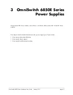 Preview for 69 page of Alcatel-Lucent OmniSwitch 6850E Series Hardware User'S Manual