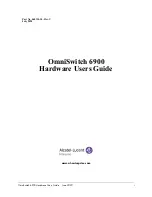 Alcatel-Lucent OmniSwitch 6900 Hardware User'S Manual предпросмотр