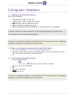 Предварительный просмотр 7 страницы Alcatel-Lucent OmniTouch 8002 User Manual