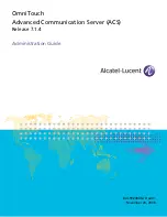 Alcatel-Lucent OmniTouch Administration Manual preview