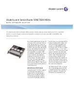 Alcatel-Lucent SONET/SDH MDAs Brochure preview