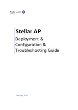 Alcatel-Lucent Stellar AP Series Deployment & Configuration & Troubleshooting Manual preview