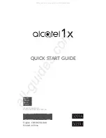 Preview for 1 page of Alcatel 1x Evolve Quick Start Manual