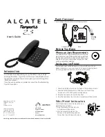 Предварительный просмотр 1 страницы Alcatel 2.3) User Manual