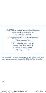 Preview for 22 page of Alcatel 6039J Quick Start Manual