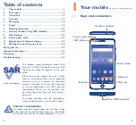 Preview for 2 page of Alcatel 6044D Quick Start Manual