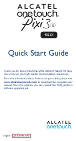 Alcatel 9022X Quick Start Manual предпросмотр