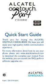 Alcatel B037 Quick Start Manual preview