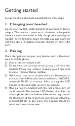 Preview for 4 page of Alcatel BH60 User Manual