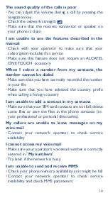 Preview for 21 page of Alcatel Consumer Cellular 101 Quick Start Manual