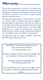 Preview for 35 page of Alcatel Consumer Cellular 101 Quick Start Manual