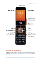 Предварительный просмотр 3 страницы Alcatel GO FLIP Consumer Cellular Quick Manual