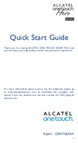 Alcatel HERO 8020D Quick Start Manual preview