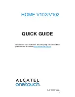 Alcatel Home V102 Quick Manual preview