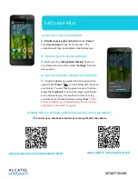 Предварительный просмотр 2 страницы Alcatel Idol Mini Faq