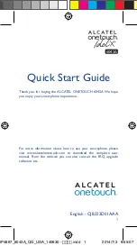 Preview for 1 page of Alcatel IDOL X PLUS 6043A Quick Start Manual