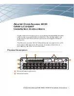 Preview for 1 page of Alcatel OAW-LC-2G24F Installation Instructions Manual