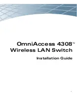 Предварительный просмотр 1 страницы Alcatel OmniAccess 4308 Installation Manual