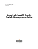 Alcatel OmniSwitch 6600-P24 Management Manual preview