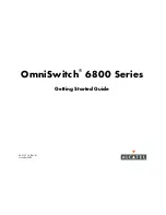 Alcatel OmniSwitch 6800-24 Getting Started Manual preview