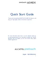 Alcatel ONE TOUCH 6040D Quick Start Manual preview