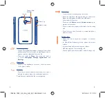 Preview for 3 page of Alcatel ONE TOUCH 7025 Quick Start Manual