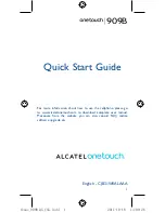 Preview for 1 page of Alcatel One Touch 909B Quick Start Manual