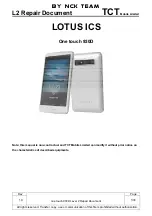 Alcatel One touch 930D Repair Document preview