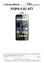 Preview for 1 page of Alcatel One Touch POP 4 plus 5056A Service Manual