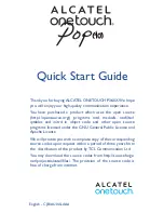 Preview for 1 page of Alcatel ONE TOUCH POP P360X Quick Start Manual